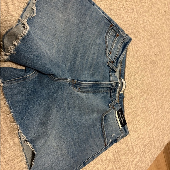 Abercrombie & Fitch Light Blue Jean Shorts - Picture 4 of 10